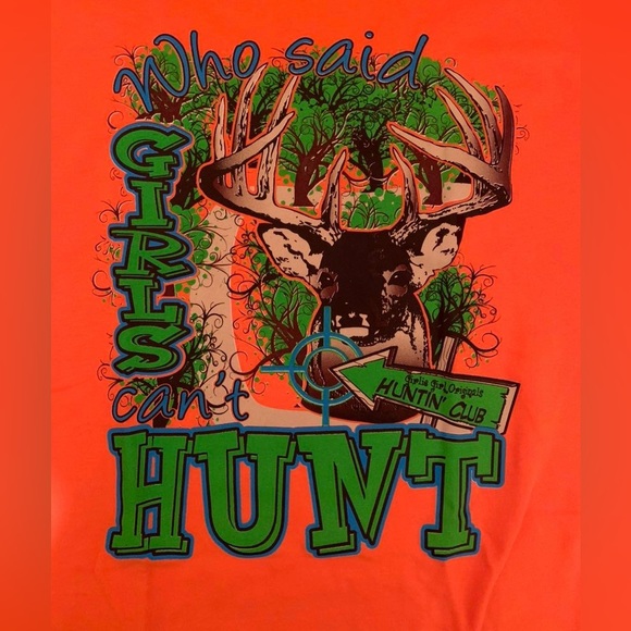 Who Said Girls Can't Hunt Short Sleeve Cute T-shirt - Picture 3 of 3